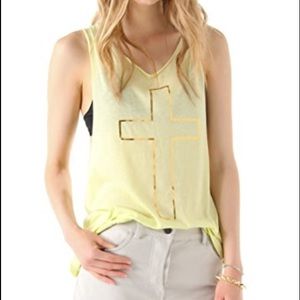 Wildfox Cross My Heart Cutoff Tank